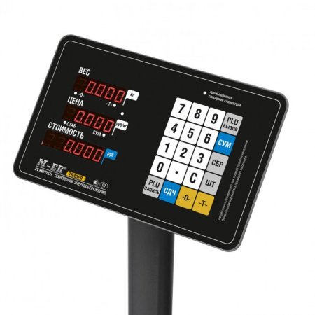 Торговые напольные весы M-ER 333 ACP-150.20/50 "TRADER" с расчетом стоимости LED купить по низкой цене | МАКСПРОФИТ