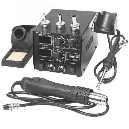 Паяльная станция с цифровым управлением МЕГЕОН 00686 купить по низкой цене | МАКСПРОФИТ