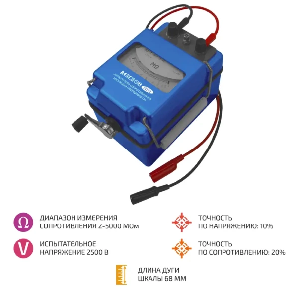 Мегаомметр (измеритель сопротивления изоляции) МЕГЕОН 13110 купить по низкой цене | МАКСПРОФИТ