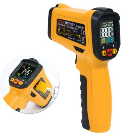 Дистанционный измеритель температуры (пирометр) PeakMeter PM6530C купить по низкой цене | МАКСПРОФИТ