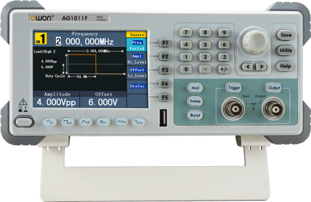 Универсальный DDS-генератор сигналов OWON AG1011F купить по низкой цене | МАКСПРОФИТ