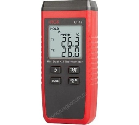 Термометр RGK CT-12 с погружным зондом температуры TR-10W купить по низкой цене | МАКСПРОФИТ