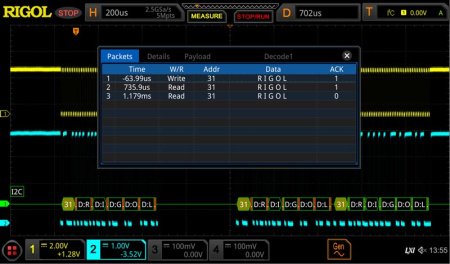 Rigol DS8000-R-EMBD Опция анализа и запуска по шинам I2C/SPI купить по низкой цене | МАКСПРОФИТ